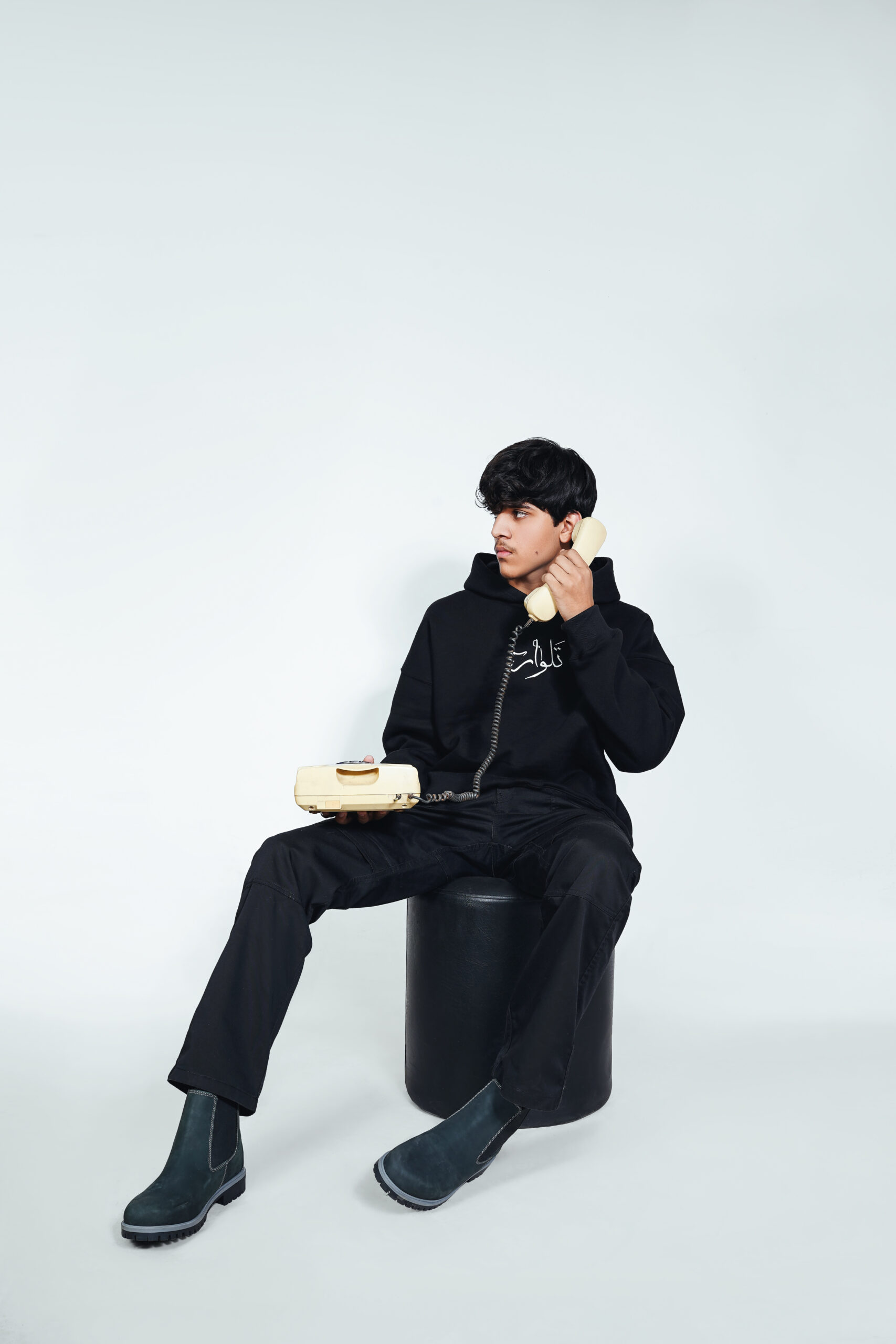 DSC08497 Black Simple Talwar Hoodie - Image 3